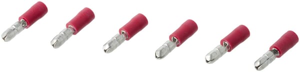 Conector tipo bala macho, rojo Ø4 mm - 0,5-1,0 mm² (6 uds.) 7 Conector tipo bala macho, rojo Ø4 mm - 0,5-1,0 mm² (6 uds.) - Imagen 7
