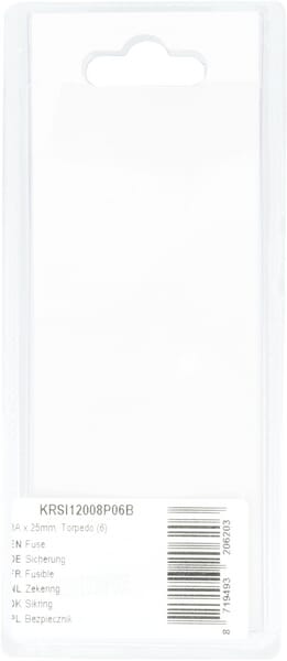 Fusible 8 A x 25 mm, Torpedo (6 uds.) 5 Fusible 8 A x 25 mm, Torpedo (6 uds.) - Imagen 5