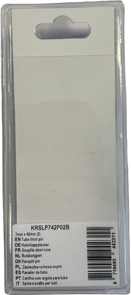 Pasador tubular 7mm x 42mm (2 uds.) 3 Pasador tubular 7mm x 42mm (2 uds.) - Imagen 3