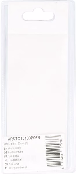 Tornillo para madera M10 - 8.9x100 mm (6 uds.) - Imagen 4