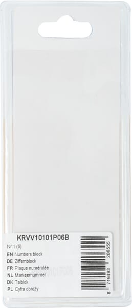 Placa numérica nº: 1 (6 uds.) 4 Placa numérica nº: 1 (6 uds.) - Imagen 4