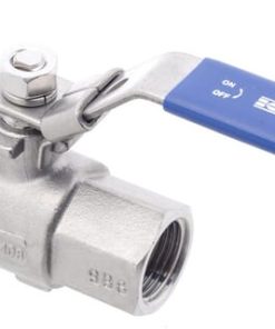 Llave de paso de esfera de inoxidable, 2 x hembra 1/2'' - Imagen 5