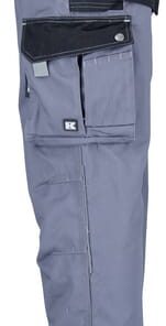 Pantalón de trabajo unisex, gris-negro, talla L, Kramp Original 61 Pantalón de trabajo unisex, gris-negro, talla L, Kramp Original
