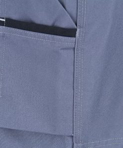 Pantalón de trabajo unisex, gris-negro, talla L, Kramp Original 58 Pantalón de trabajo unisex, gris-negro, talla L, Kramp Original