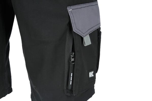 Shorts, negro-gris, talla 5XL, Kramp Original 14 Shorts, negro-gris, talla 5XL Original - Imagen 14