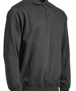 Sudadera polo, color negro, 2XL