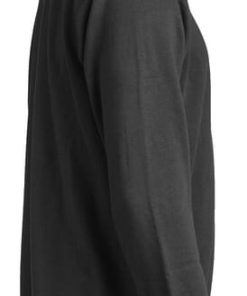 Sudadera polo, color negro, 4XL