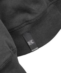 Sudadera polo, color negro, 4XL