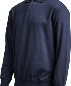 Sudadera polo, color azul marino, L 70 Sudadera polo, color azul marino, L