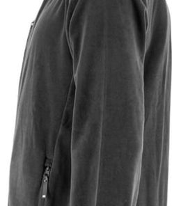 Chaqueta polar, color negro, 4XL