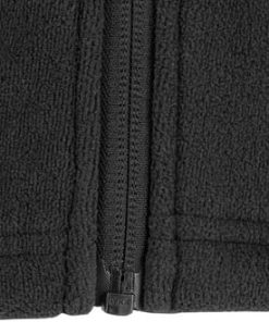 Chaqueta polar, color negro, 4XL
