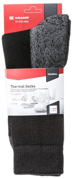 Calcetines térmicos, talla 39-42, negro y gris 8 Calcetines térmicos, talla 39-42, negro y gris - Imagen 8
