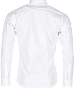 Camisa hombre entallada, blanca, L
