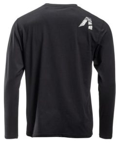 Camiseta de hombre de manga larga, color negro, L - Imagen 18