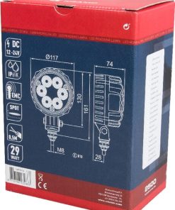 Luz de trabajo LED 29 W, 2500 lm, redonda, 10-30 V, Ø 117mm, haz concentrado, 6 LED - Imagen 12