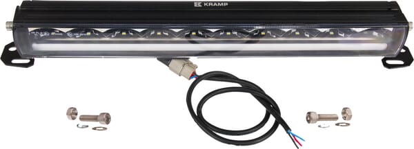 Barra luces LED, 120 W, 6500 lm, rectangular, 12/48V, blanca, 486 x 90 x 57 mm, conector Deutsch de 3 pines, luz diurna cortas/largas, Kramp 13 Barra luces LED, 120 W, 6500 lm, rectangular, 12/48V, blanca, 486 x 90 x 57 mm, conector Deutsch de 3 pines, luz diurna cortas/largas, Kramp - Imagen 13