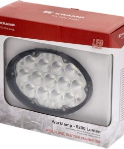 Luz de trabajo LED, 65 W, 5200 lm, ovalada, Kramp 32 Luz de trabajo LED, 65 W, 5200 lm, ovalada, Kramp