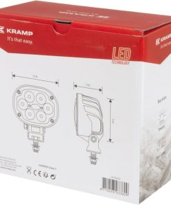 Luz de trabajo LED, 30 W, 3000 lm, ovalada, Kramp