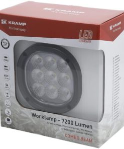 Luz de trabajo LED, 54 W, 7200 lm