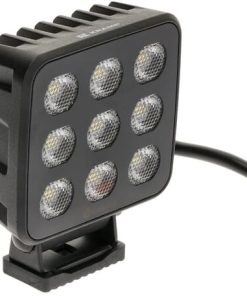 Faro de trabajo LED, 90 W, 6800 lm, cuadrado, 12/24 V, blanco, 108 x 120,7 x 52,7 mm enchufe Deutsch, luz de proyección, 18 LEDs