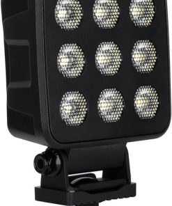 Faro de trabajo LED, 90 W, 6800 lm, cuadrado, 12/24 V, blanco, 108 x 120,7 x 52,7 mm enchufe Deutsch, luz de proyección, 18 LEDs