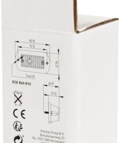 Luz de advertencia LED, ámbar, 3 LED, Kramp