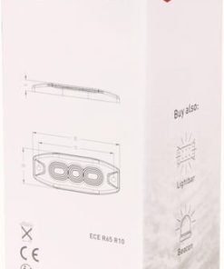 Luz de advertencia intermitente LED, rectangular, 10/30 V, verde, 82 x 30 x 9 mm, 3 LED's - Imagen 10