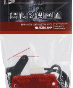 Luz de galibó LED, rectangular, 12-24 V, 105,4 x 45 x 11,8 mm, Jaeger, Kramp 15 Luz de galibó LED, rectangular, 12-24 V, 105,4 x 45 x 11,8 mm, Jaeger, Kramp