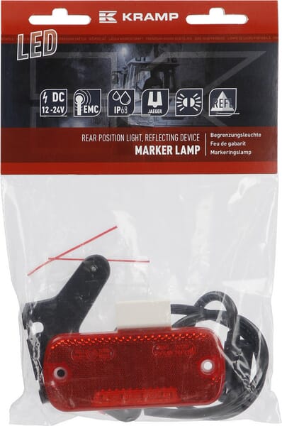 Luz de galibó LED, rectangular, 12-24 V, 105,4 x 45 x 11,8 mm, Jaeger, Kramp 8 Luz de galibó LED, rectangular, 12-24 V, 105,4 x 45 x 11,8 mm, Jaeger - Imagen 8