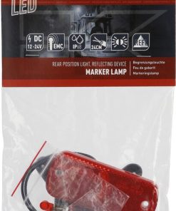 Luz de galibó LED, rectangular, 12-24 V, 105,4 x 45 x 11,8 mm, Kramp 27 Luz de galibó LED, rectangular, 12-24 V, 105,4 x 45 x 11,8 mm, Kramp