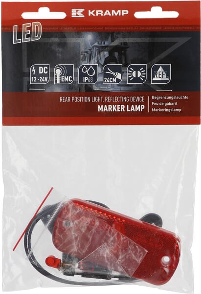 Luz de galibó LED, rectangular, 12-24 V, 105,4 x 45 x 11,8 mm, Kramp 14 Luz de galibó LED, rectangular, 12-24 V, 105,4 x 45 x 11,8 mm, Kramp - Imagen 14