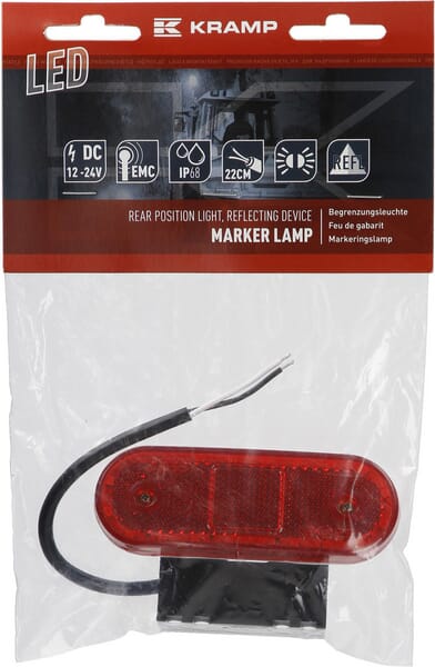 Luz de galibó LED, rectangular, 12-24 V, 114 x 40 x 25 mm, Kramp 15 Luz de galibó LED, rectangular, 12-24 V, 114 x 40 x 25 mm, Kramp - Imagen 15