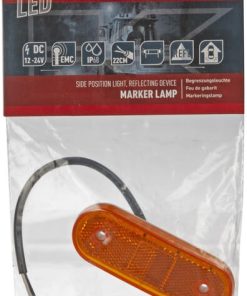 Luz de galibó LED, rectangular, 12-24 V, 114 x 40 x 25 mm, Kramp