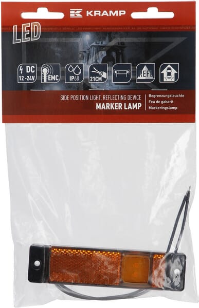 Luz de galibó LED, rectangular, 12-24 V, 130 x 32 x 20,5 mm, Kramp 11 Luz de galibó LED, rectangular, 12-24 V, 130 x 32 x 20,5 mm - Imagen 11