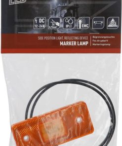 Luz de galibó LED, rectangular, 12-24 V, 106 x 46 x 23 mm, Kramp