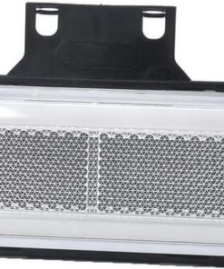 Luz marcadora LED, rectangular, 12 - 24 V, 124 x 49 x 20 mm, Kramp