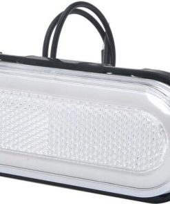 Luz marcadora LED, rectangular, 12 - 24 V, 124 x 49 x 20 mm, Kramp