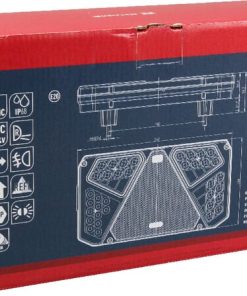 Luz trasera multifunción LED, rectangular, dcha., 12-24 V, 242 x 134 x 36,5 mm, 7 pines, Kramp 29 Luz trasera multifunción LED, rectangular, dcha., 12-24 V, 242 x 134 x 36,5 mm, 7 pines, Kramp