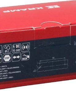 Luz trasera multifunción/multiposición LED, rectangular, 12-24 V, 107,4 x 46,7 x 23 mm, Kramp