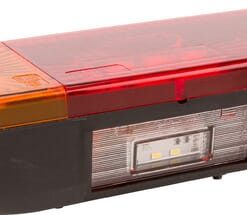 Luz trasera multifunción Izda. LED, rectangular, 12-24 V, 287,5 x 100,5 x 65 mm, 5 pines, Kramp