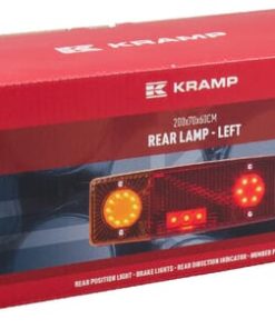 Luz trasera multifunción Izda. LED, rectangular, 12-24 V, 287,5 x 100,5 x 65 mm, 5 pines, Kramp