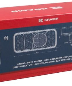 Luz trasera multifunción Izda. LED, rectangular, 12-24 V, 200,5 x 85 x 40 mm, Kramp