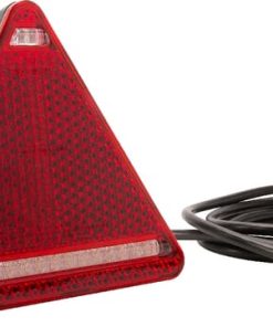 Luz trasera multifunción LED, triangular, dcha., 12-24 V, 163 x 144 x 38,8 mm, Kramp