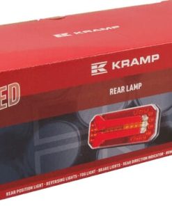 Luz trasera multifunción Izda. LED, rectangular, 12-24 V, 236 x 104 x 61,5 mm, Kramp
