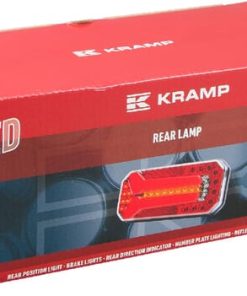 Luz trasera multifunción Izda. LED, rectangular, 12-24 V, 236 x 104 x 61,5 mm, 5 pines, Kramp
