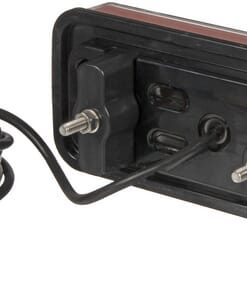 Luz trasera rectangular multifuncional LED 12-24V, 200,5 x 85,3 x 28,9 mm, Kramp