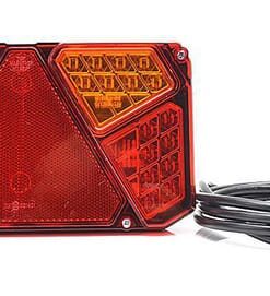 Luz trasera multifunción LED, rectangular, dcha., 12-24 V, 242 x 134 x 36,5 mm, Kramp 29 Luz trasera multifunción LED, rectangular, dcha., 12-24 V, 242 x 134 x 36,5 mm, Kramp