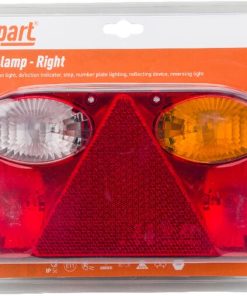 Alternative view of Piloto trasero RH rectangular, 12/24V, 235x135x52mm, Bayoneta 5 polos