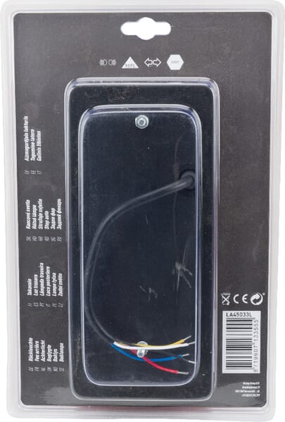Luz trasera, IZQ rectangular, 12/24V, 180x100x80mm, gopart 6 Luz trasera, IZQ rectangular, 12/24V, 180x100x80mm, gopart - Imagen 6