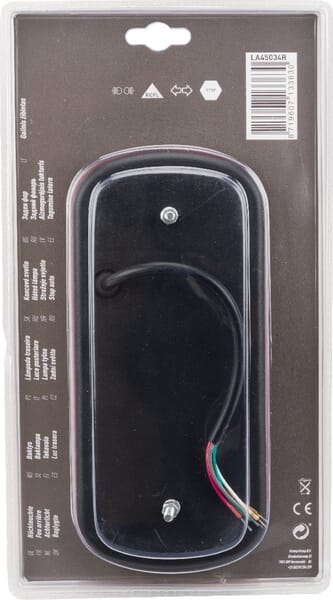 Luz trasera, RH rectangular, 12-24V, 100x80mm 3 Luz trasera, RH rectangular, 12-24V, 100x80mm - Imagen 3